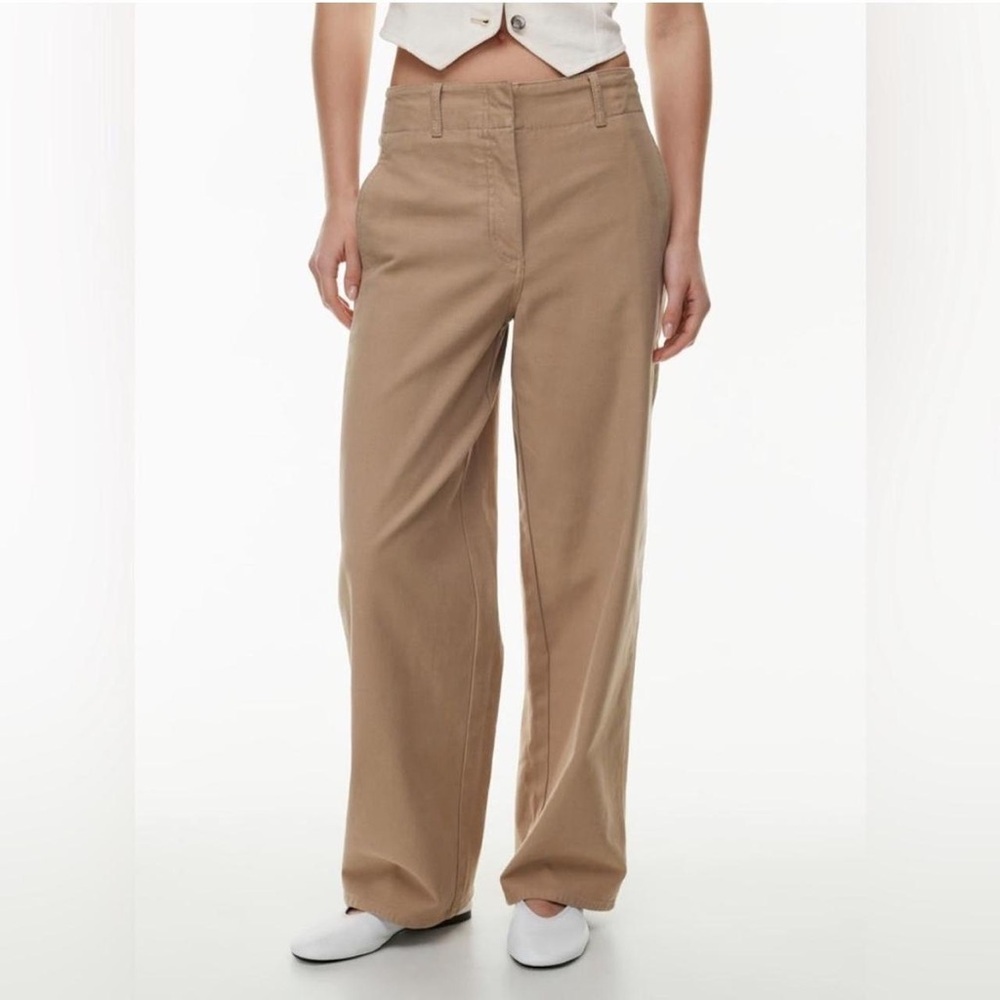 Aritzia Wilfred Free Ascendant Tan Wide Leg